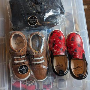 Monkey feet 4-5 yr shoes set of 3 or each individual.